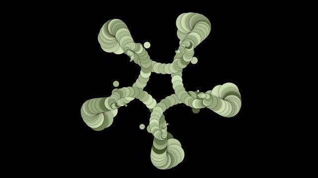 4k Abstract round circle array flower petal pattern background,star chain,microbes bacteria insects worms,rope knot,whirlpool vortex technology data information.