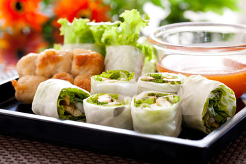 Vietnamese spring rolls