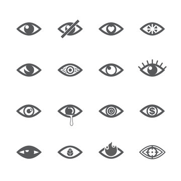 Eye icon set