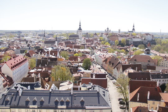 Panorama urbain à Tallinn, Estonie	