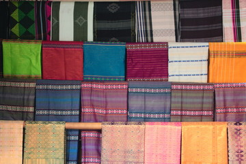 A beautiful making woven fabric at desa sade Lombok NTT Indonesia 