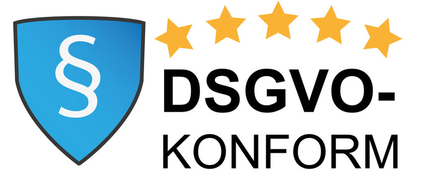 Datenschutz DSGVO Konform Siegel / Emblem