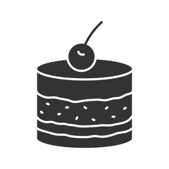 Tiramisu glyph icon