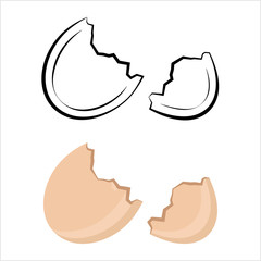 Broken Egg Icon, Broken Egg