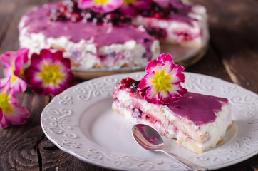 Cheesecake with white chocolate