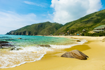 Ky Co island Ky Co Beach the wild beach in Binh Dinh Viet Nam