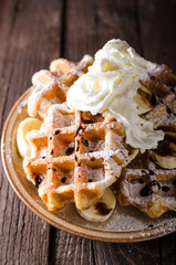 Sugar waffles product photo