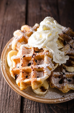 Sugar waffles product photo