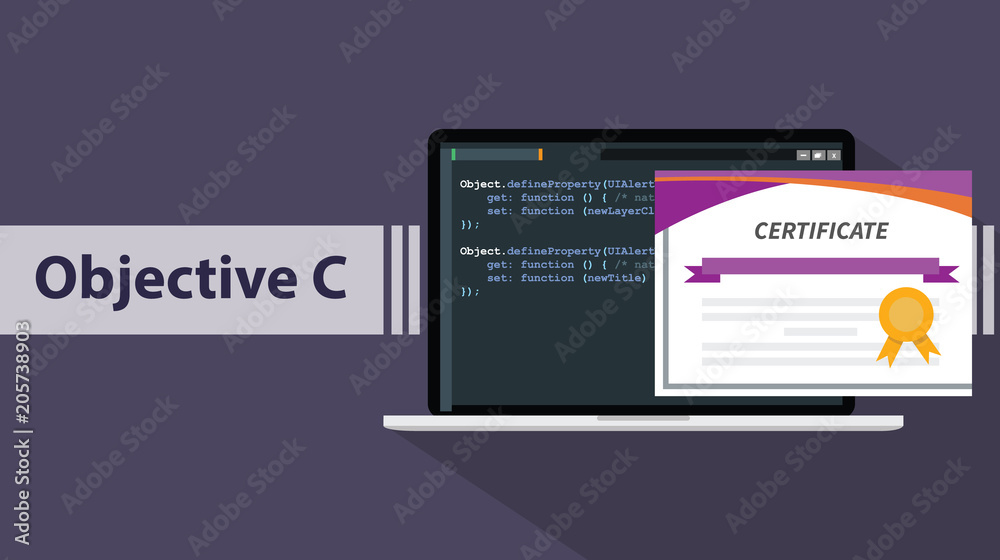 Poster an objective c programming online learning certification school