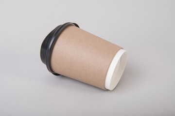 coffee paper cup. mock up for creative design branding.