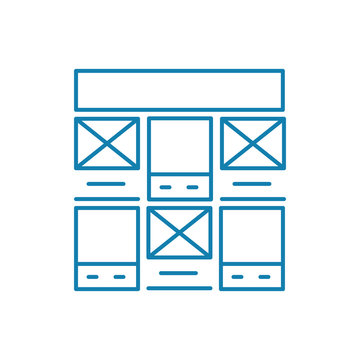 Control panel line icon, vector illustration. Control panel linear concept sign.