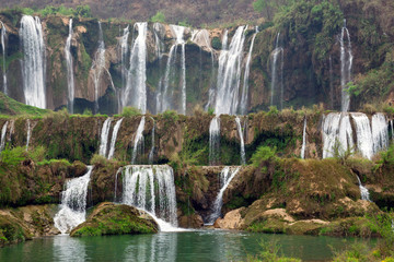 The Jiulong (nine dragon )waterfall yunnan, china.