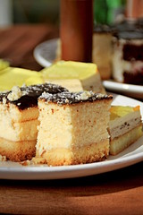 cakes displayed on a table