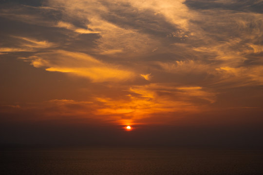 Beautiful Sunset on background © Asawin