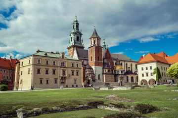 Fototapeta na wymiar Wawel Cathedral In Krakow, Poland