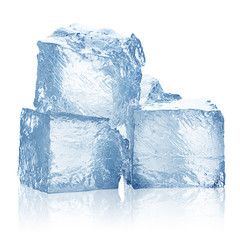 ice, cube, clipping path, full depth of field