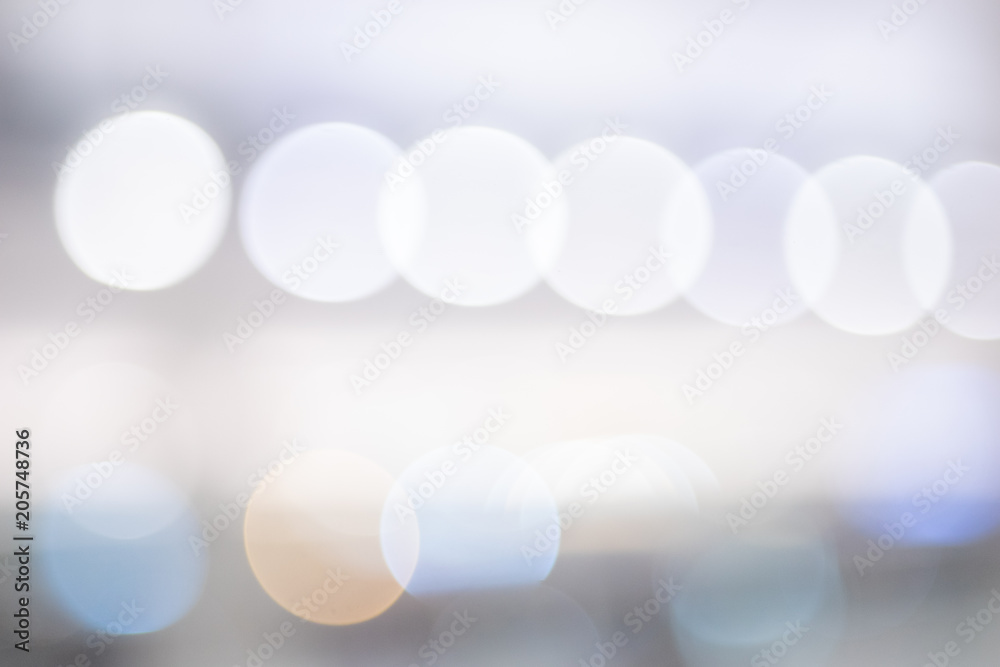 Poster blur bokeh on background
