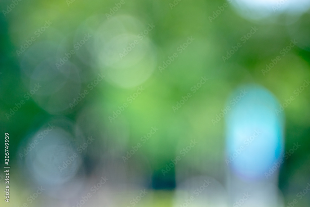 Poster blur bokeh on background