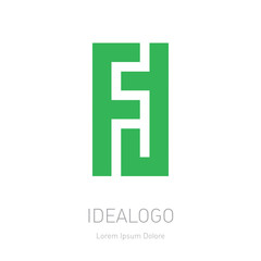 F and T initial logo. FT - Vector design element or icon. F and T initial monogram logotype.