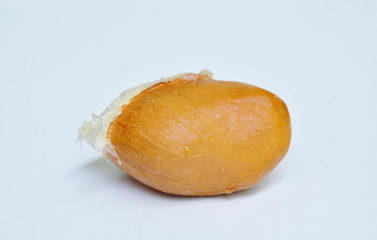 durian seed on white background