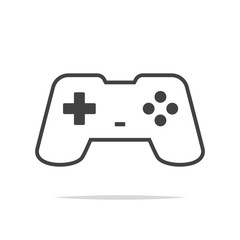 Game controller line icon vector