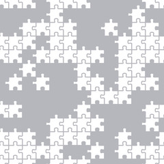 Seamless texture of a puzzle piece. Pattern for fabrics and packaging of various products.