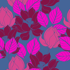 Abstract elegance pattern with floral background.