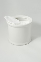 Ceramic cotton dispencer for bathroom