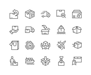 Line Delivery Icons