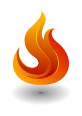 Fire icon. Design element