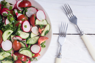 Salad with radish