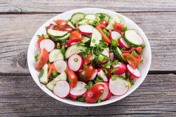 Salad with radish