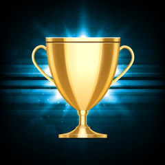 Golden trophy