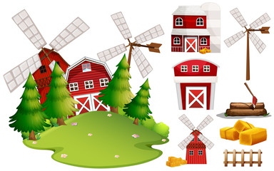 A Barn House and Farm Element