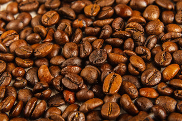 roasted coffee beans, can be used as a background