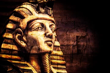 Schilderijen op glas stenen farao toetanchamon masker © merydolla