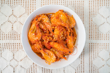 Tomato Shrimp, Chinese food