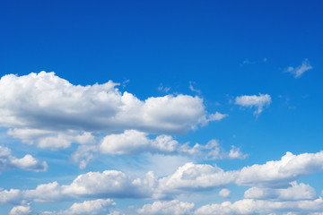 Naklejka na ściany i meble Beautiful clouds in the blue sky