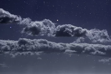 Deurstickers Sterrennacht wolken © Zacarias da Mata