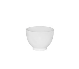 one white ceramic tea cup pot isolated on white background with clipping path.