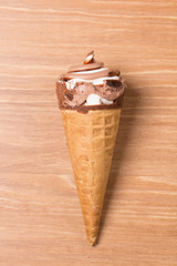 Creamy chocolate ice cream