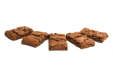 brownie cookie isolated