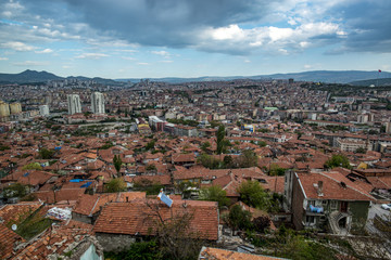 Obraz premium Urban change. Old Ankara Turkey. Ankara capital city of Turkey