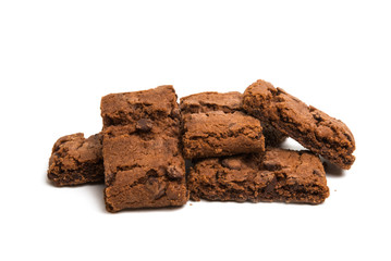 brownie cookie isolated