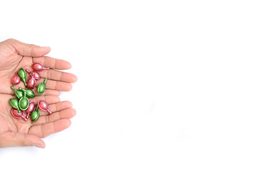 Hair loss, hair fall everyday serious problem, on white background.