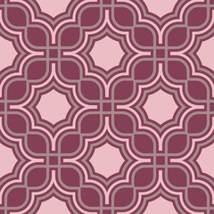 Purple red geometric seamless background. Dark deep red background 
