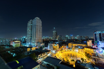 Fototapeta na wymiar City in the night - Manila, Philippines