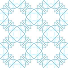 White and blue geometric print. Seamless pattern