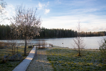 View of a lake in Finland