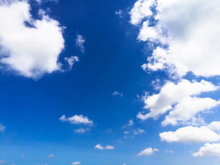 Naklejka na ściany i meble blue sky with white clouds, blackground